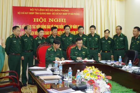 BĐBP Quảng Ninh, Hải Phòng ký kết phối hợp bảo vệ vùng biển tiếp giáp